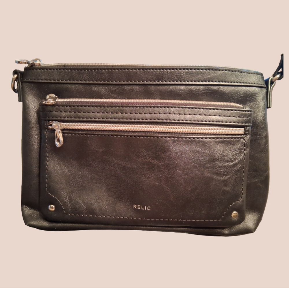 Relic Black Fabric Bag with Inspirational Tag
